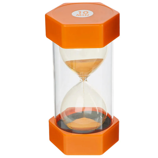 jumbo sand timer for kids 10 min orange
