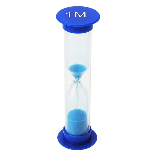sand timer for kids 1 min blue