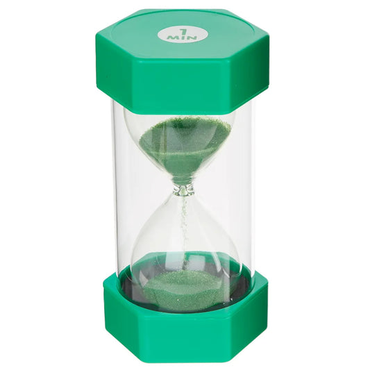 jumbo sand timer for kids 1 min green