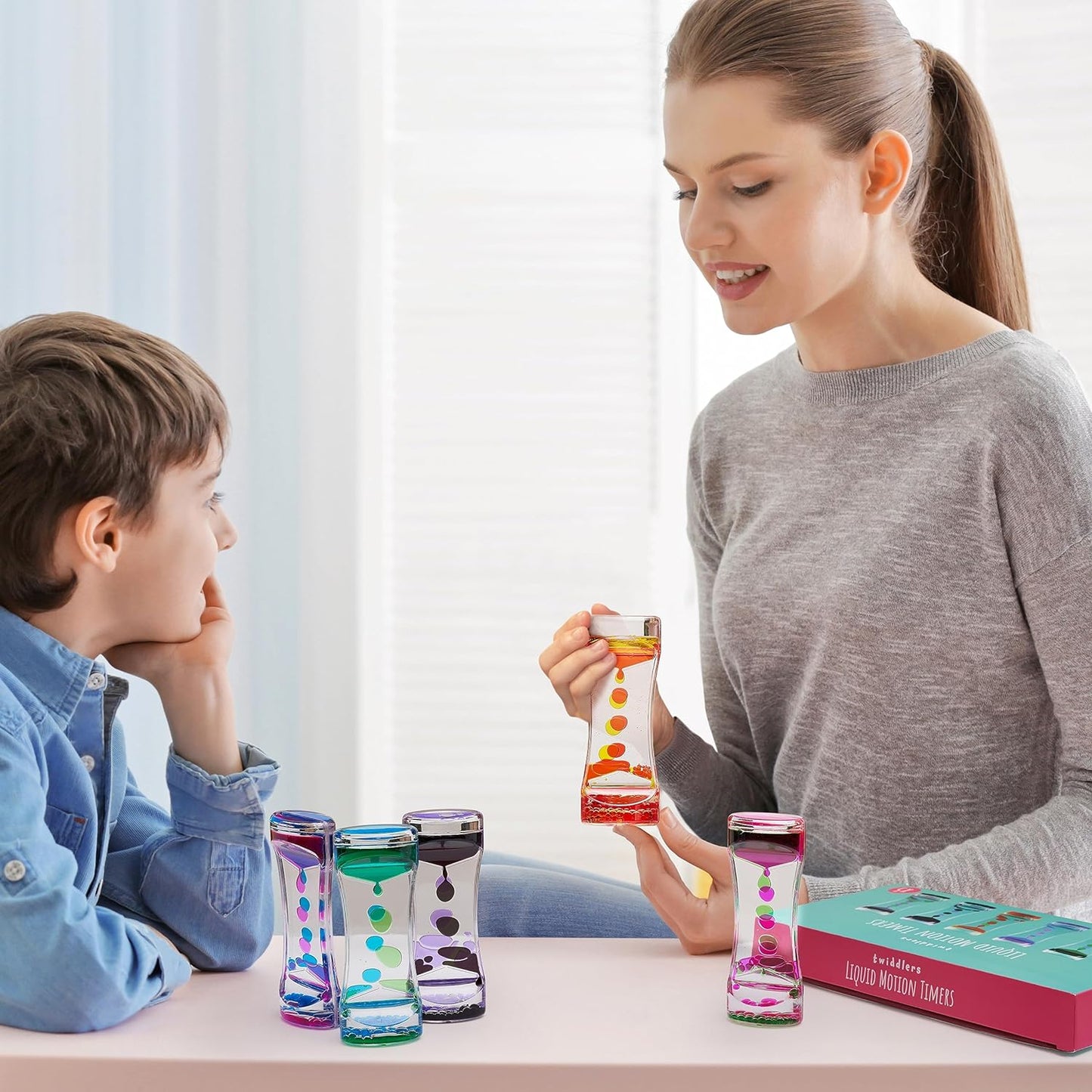 5 sensory liquid motion timers
