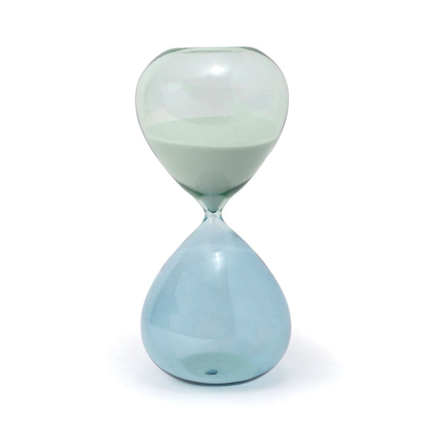 decorative blue ombre hourglass