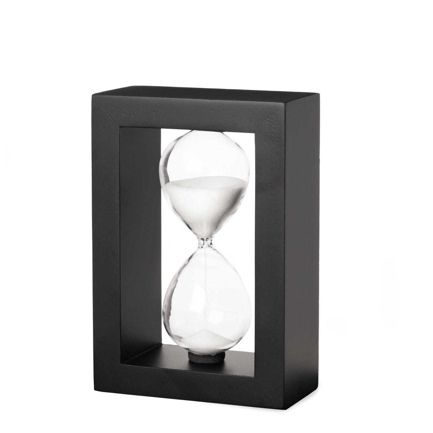 sand timer with white sand 5 min