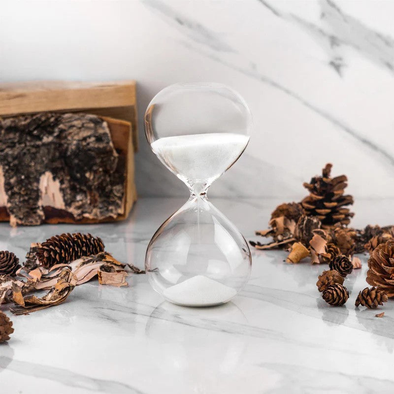classic glass sand timer 15 min