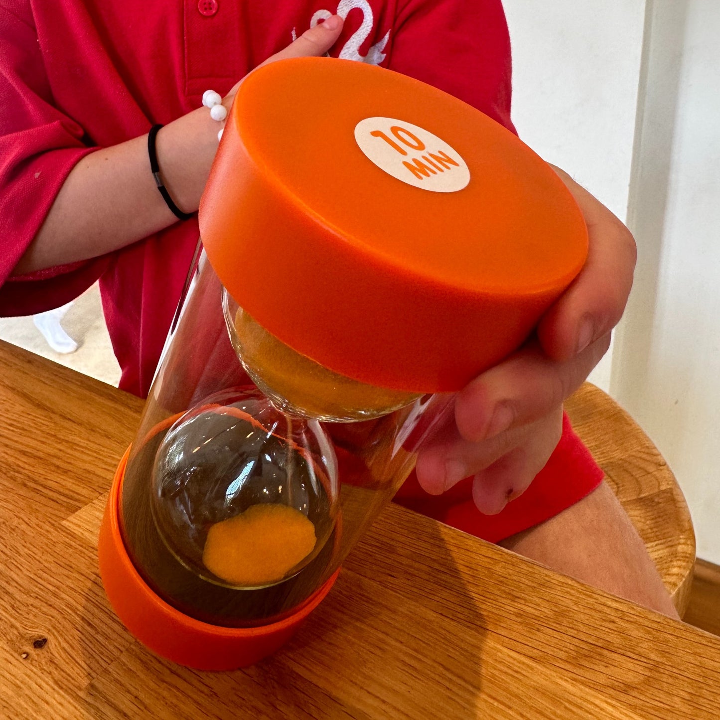 jumbo sand timer for kids orange
