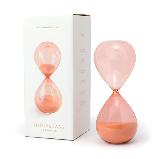 decorative peachy ombre hourglass 30 min
