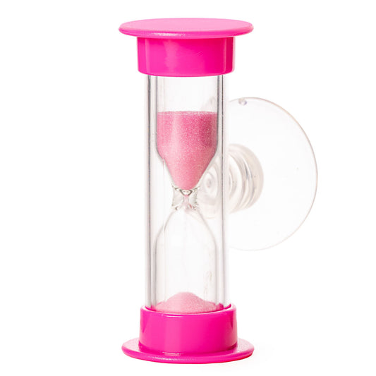 tooth brushing sand timers 2 min pink