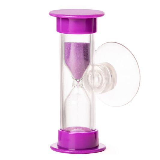 tooth brushing sand timers 2 min purple
