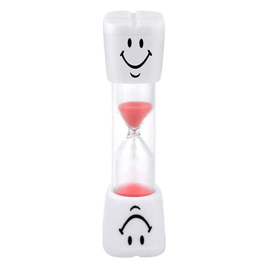 tooth brushing sand timers 2 min red