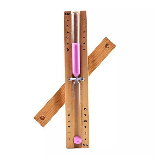 15 minute wooden sauna hourglass timer