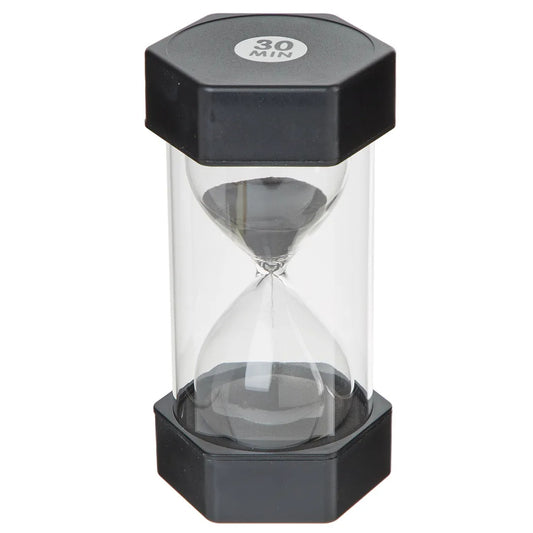 jumbo sand timer for kids 30 min black 