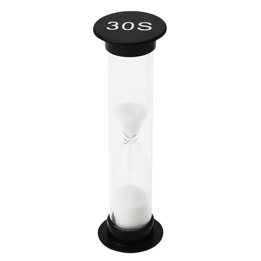 sand timer for kids 30 sec black 