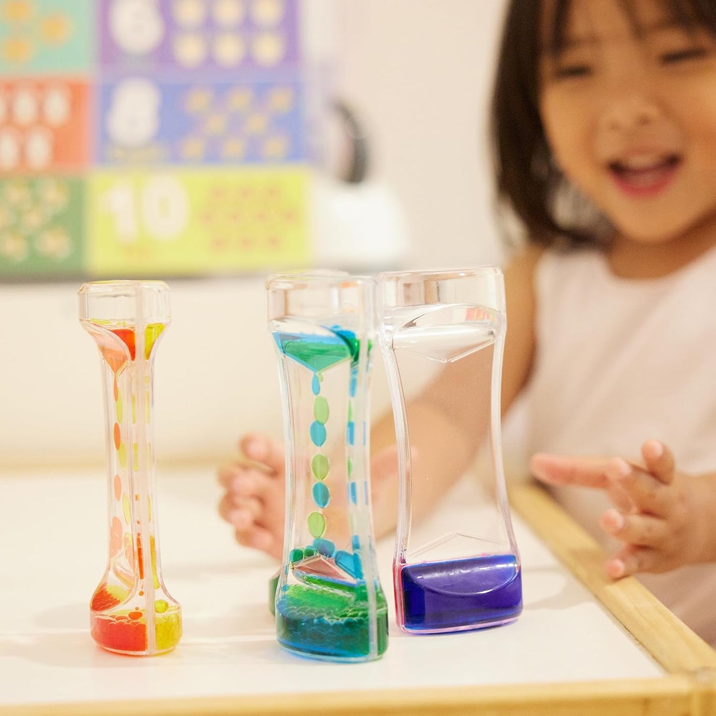 5 sensory liquid motion timers 