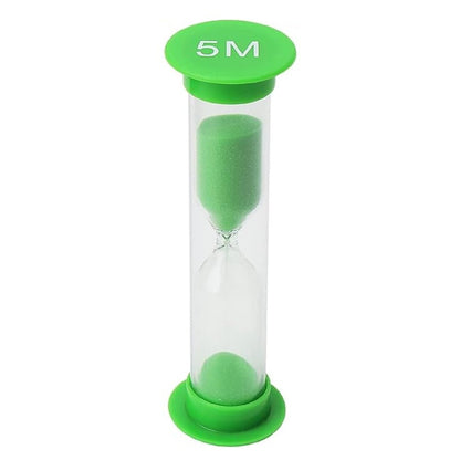 sand timer for kids 5 min green 