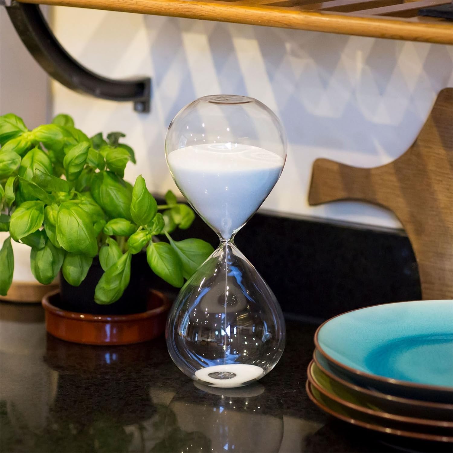 classic glass sand timer 1 hr 