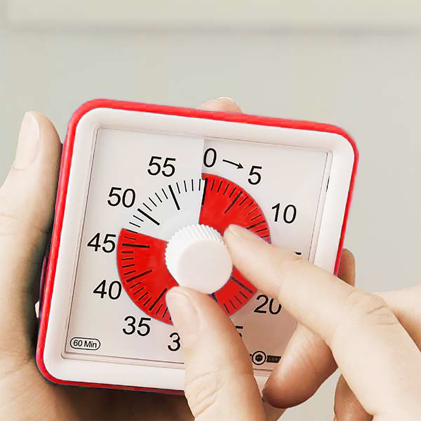 60 minute visual timer red  