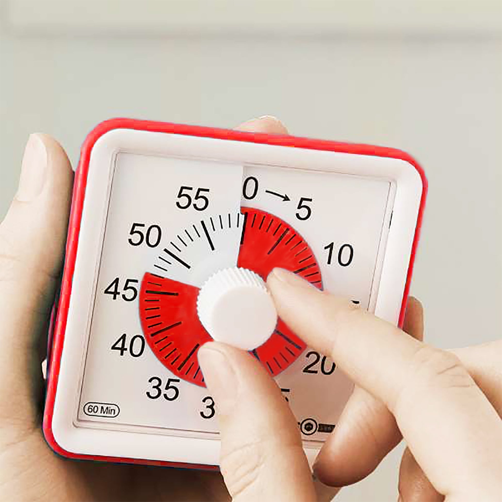 60 minute visual timer red  
