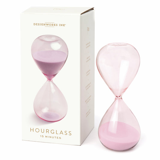 decorative lilac hourglass 15 min