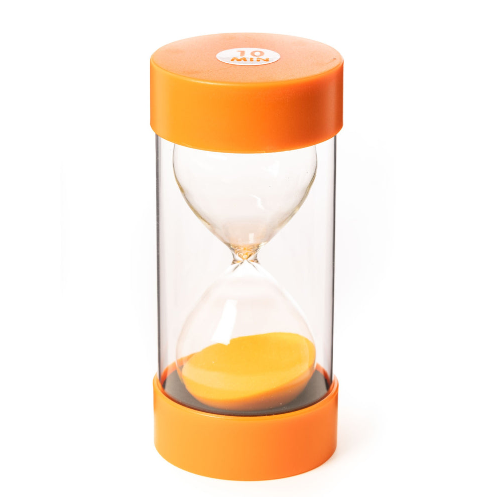 Jumbo Sand Timer for Kids (10 Min - Orange) with round caps – Sand Timers