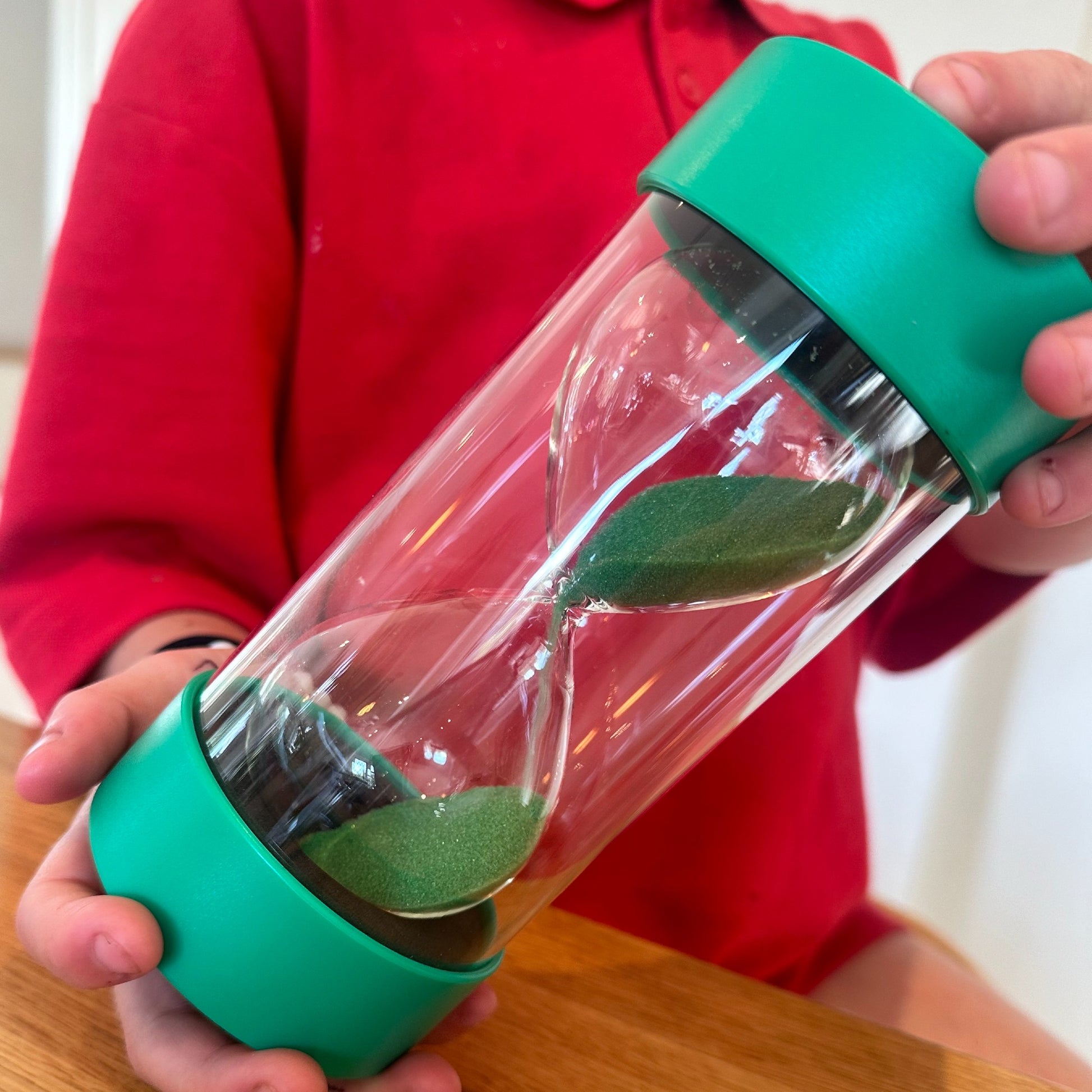 jumbo sand timer for kids 1 min green 