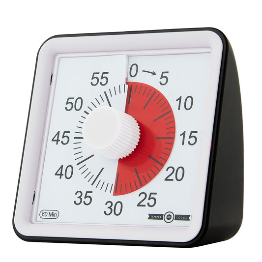 60-minute visual timer black 