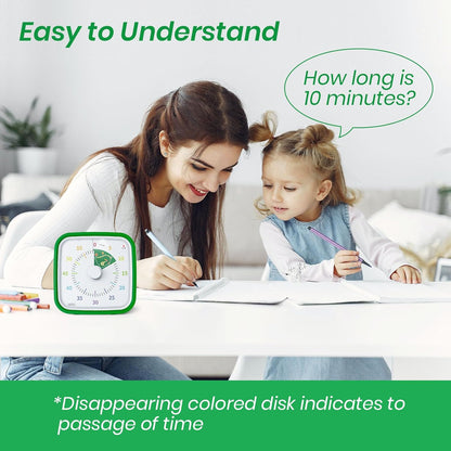 60-Minute Visual Timer (Green Dinosaur)
