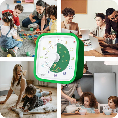 60-Minute Visual Timer (Green Dinosaur)
