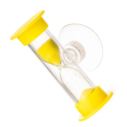 tooth brushing sand timers 2 min yellow 